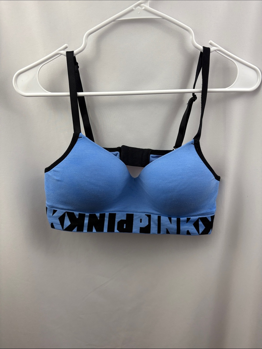 PINK Victoria’s Secret Lightly Lined Bralette Medium Blue